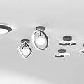 Modern Ceiling Lights With Round Square And Combination Design For Home Decor 3d model
