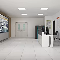 Security Control Room Interior With Multiple Monitoring Screens Console Desk Server Cabinets And Office Chairs