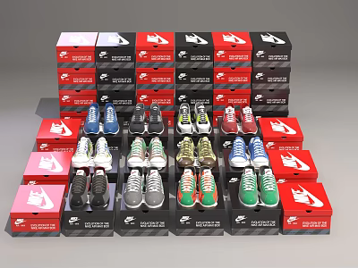 Modern Shoes Nike Shoes 3d model Modern Shoes Nike Shoes 3d model