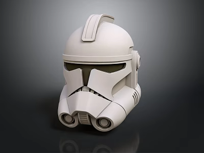 Sci-Fi Style Clone Helmet Sci-Fi Futuristic Star Wars Warrior Protective Metal War 3d model