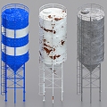 Water Tower Material Storage Silo Barrel Water Storage Tank Water Storage Tank Water Tank 3d model