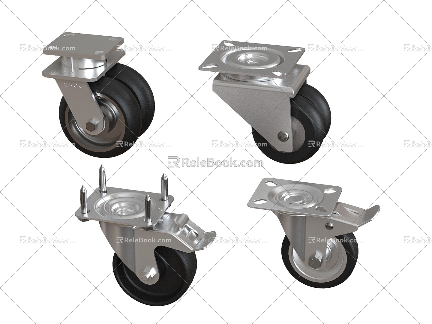 Caster universal wheel wheel wheel wheel 3d model