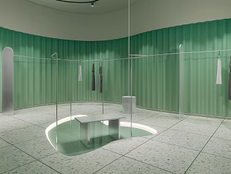 Modern Clothing Store 3d model