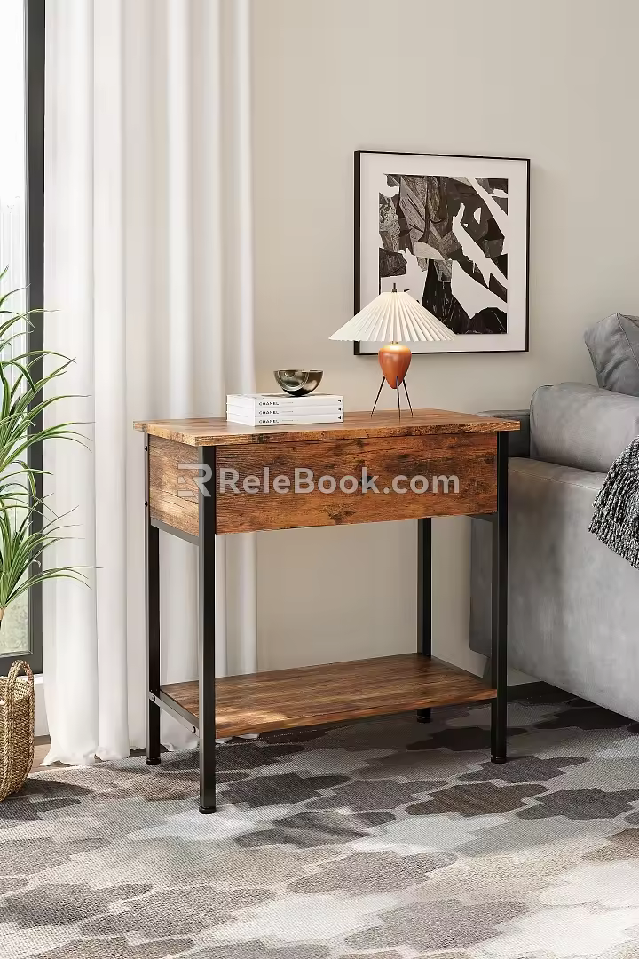 Living room retro side table 3d model