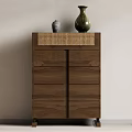 New Chinese Style Locker Drawer Cabinet 3d model