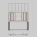 Casement Doors With Wooden Frame Glass Panels And Hinged Design For Home Interior