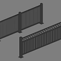 Modern Black Metal Fence Designs With Vertical Slats And Lattice Patterns