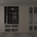 Modern White Bookcase With Glass Doors Decorative Shelves And Minimalist Design