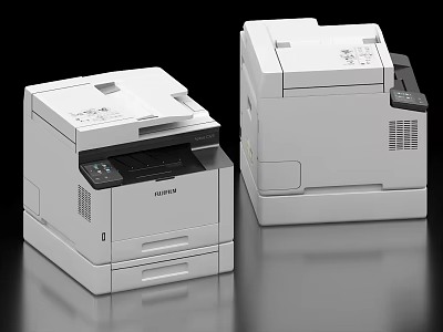 White Samsung Multifunction Office Appliances with Modern Design for Business 3d model