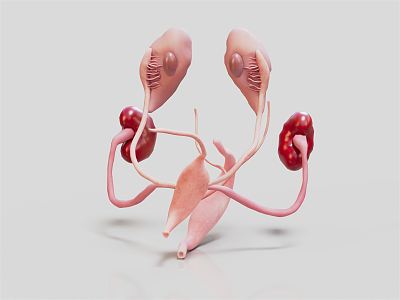 Modern medical teaching aids for human organs 3d model