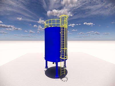 Weighing scale tank 3d model