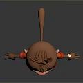 Monkey Cartoon Monkey Anime Monkey Stylized Monkey Fantasy Style Monkey Toy 3d model