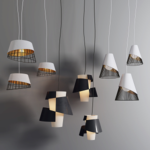 Modern chandelier 3d model