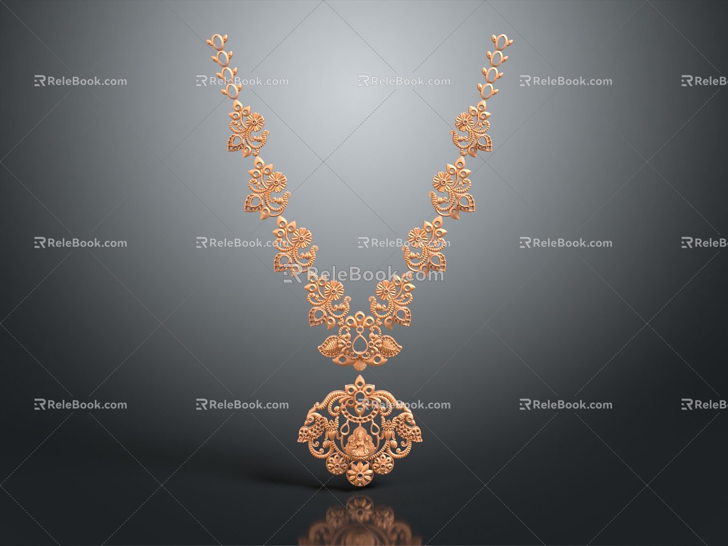 Modern Necklace Tianzhu Necklace Ornament Jewelry 3d model