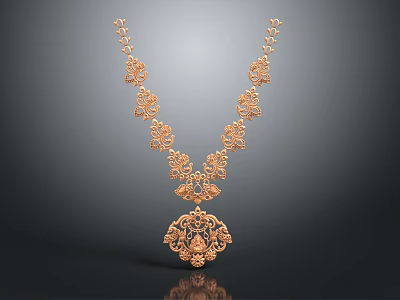 Modern Necklace Tianzhu Necklace Ornament Jewelry 3d model