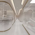 Modern Light Luxury Beauty And Hair Salon Reception Lobby With Elegant Comfortable Warm Waiting Space