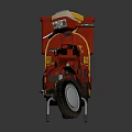 Red Scooter Motorcycle With Pizza Delivery Box For The Mels Stacked Pizza Co