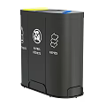 Modern trash can Public trash can 3d model