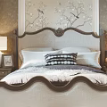Elegant Modern Bedroom Interior With Bedside Tables Table Lamps Area Rug And Accent Chair