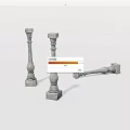 stone pillar 3d model