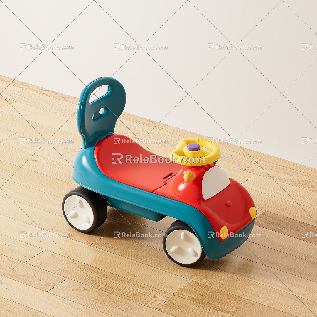 Modern toy car children toy car 3d model