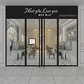 Elegant Modern Jewelry Store Facade With Glass Doors And Illuminated Display Cases