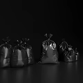 Practical Black Trash Bags In Different Sizes For Household Daily Use