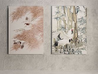 New Chinese Animal Painting Hanging Painting 3d model