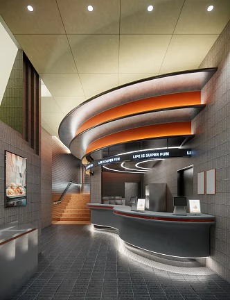 Front Desk 3d model