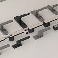 Modern Metal Door Handles In Various Black And Silver Minimalist Designs