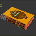 Classic Hardcover Poems Reading Book With Yellow Purple Cover And Brown Spine