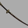 Traditional Samurai Sword with Decorative Hilt and Golden Accents for Collectors