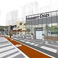 Contemporary Commercial Complex With UNIQLO Retail Store Courthouse Park Plaza And Modern Design