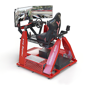 Modern game machine racing game machine 3d model