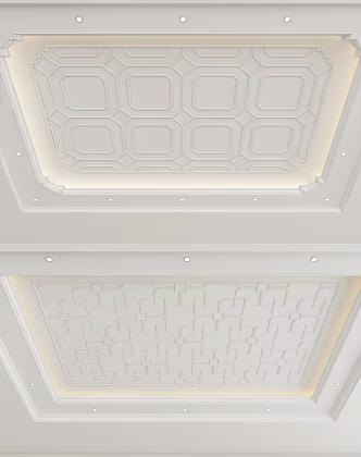 European-style ceiling 3d model