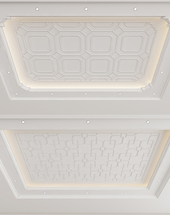 European-style ceiling 3d model