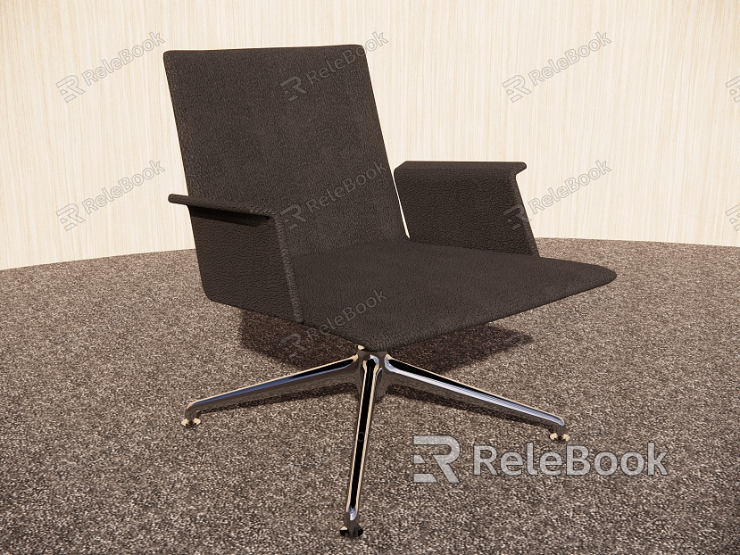 Light Luxury Chair Simple Chair Leather Chair model