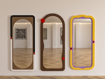 Full-body mirror Floor mirror 3d model