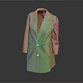 Pink Long Coat With Lapel Collar And Button Closure For Stylish Outfit