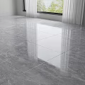 Gray Marble Pattern Floor Tiles With Smooth Reflective Surface In Bright Room With Window 3d model