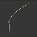 Elegant Golden Leaf Pendant Necklace With Matching Leaf Earrings Set Design