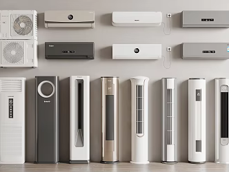 modern air conditioning 3d model