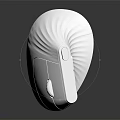 Sleek White Electric Iron With Modern Textured Surface And Reflective Base On Black Background