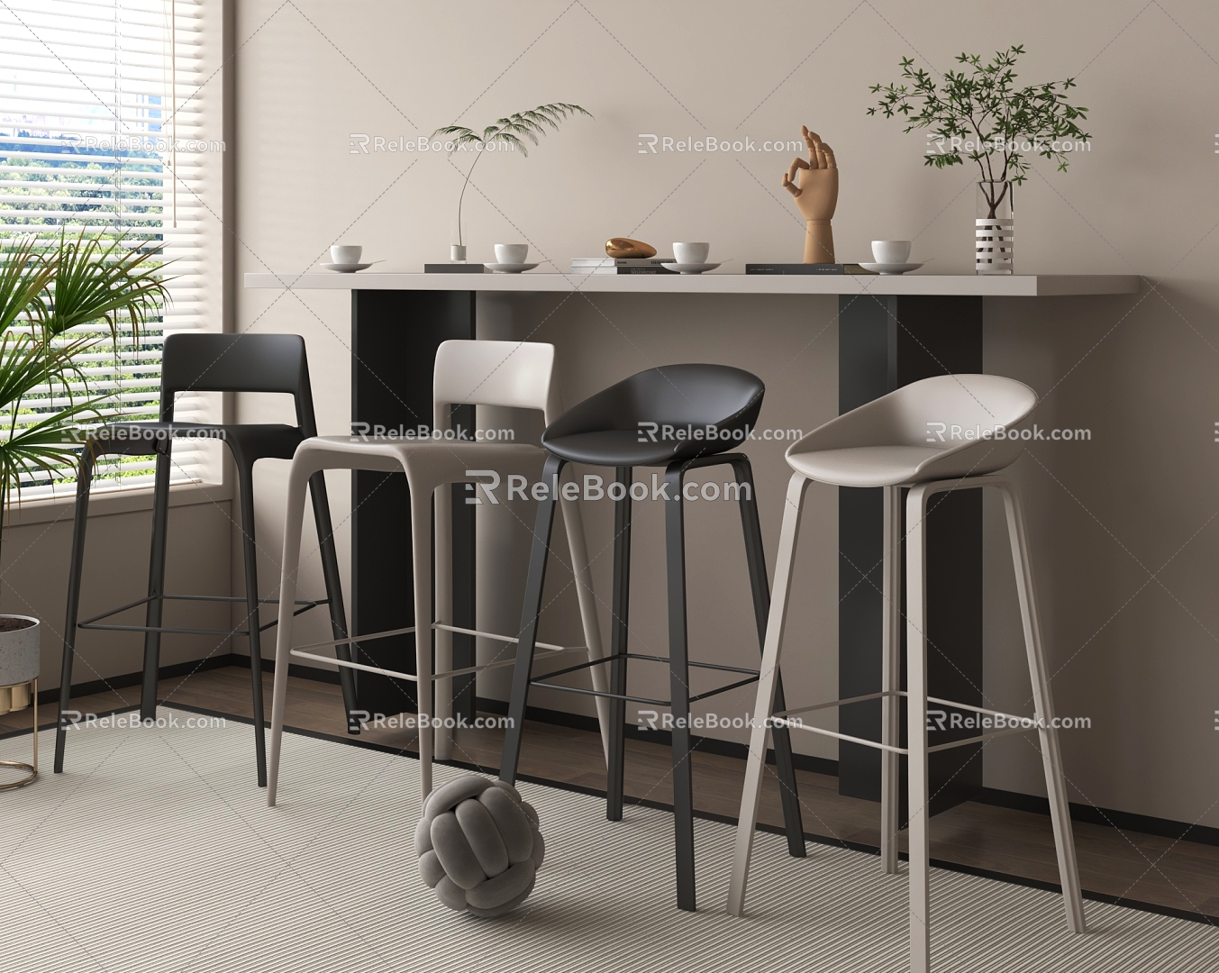 Bar stool 3d model