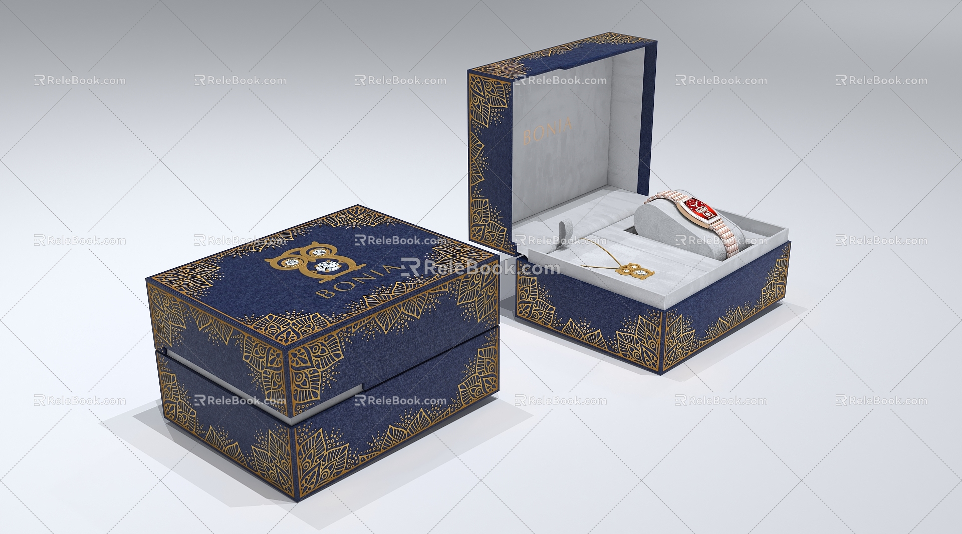 Gift box gift box watch box watch watch box packaging box 3d model