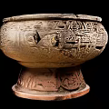 Ornamental Decorative Sculpture With Intricate Carvings And Traditional Base Stand Design