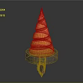 High Quality Durable Golden Spiral Conical Hardware Tool With Stable Base