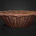 Handmade Woven Basket With Natural Material For Home Storage And Decor