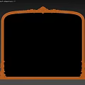 Elegant Ornate Mirror With Intricate Carved Frame For Vintage Interior Decoration