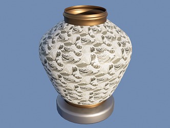 New Chinese vase SU model 3d model